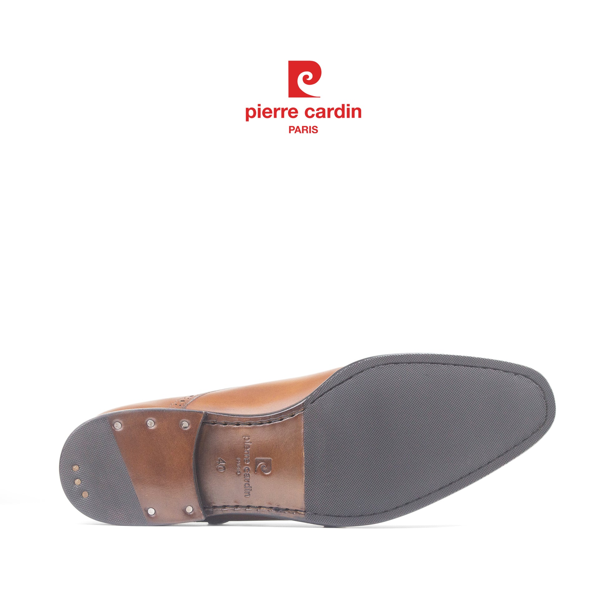 Pierre Cardin ပရီမီယံနှစ်ထပ်ဘုန်းကြီးဝတ် အမျိုးသားသားရေဖိနပ် - PCMFWLH 363