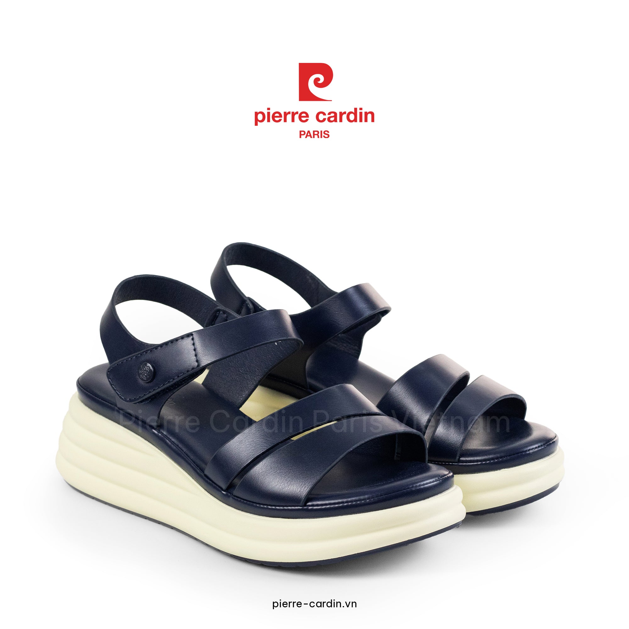 รองเท้าแตะส้นสูง Comfort Pierre Cardin - PCWFWSH 256 (+5cm)