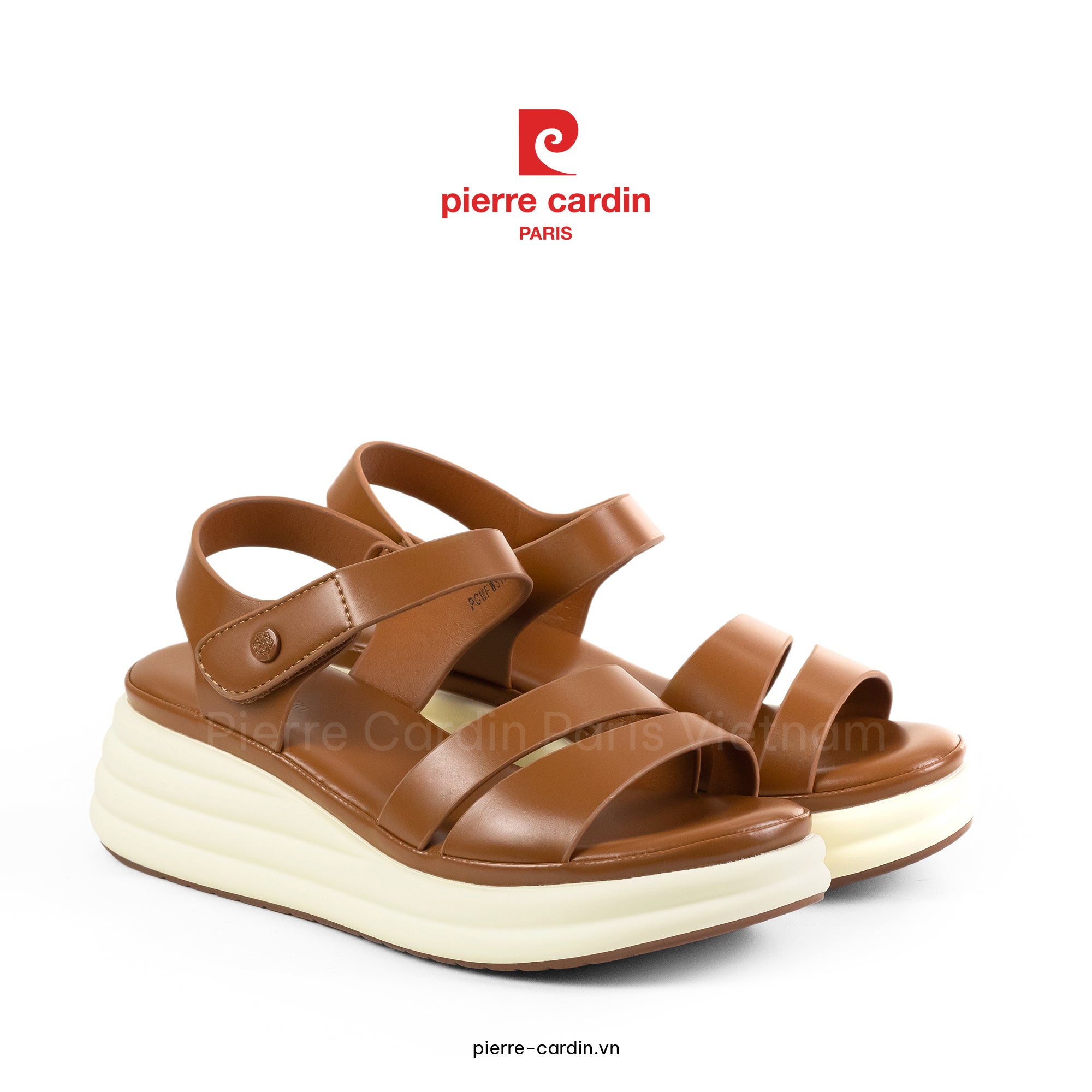 รองเท้าแตะส้นสูง Comfort Pierre Cardin - PCWFWSH 256 (+5cm)