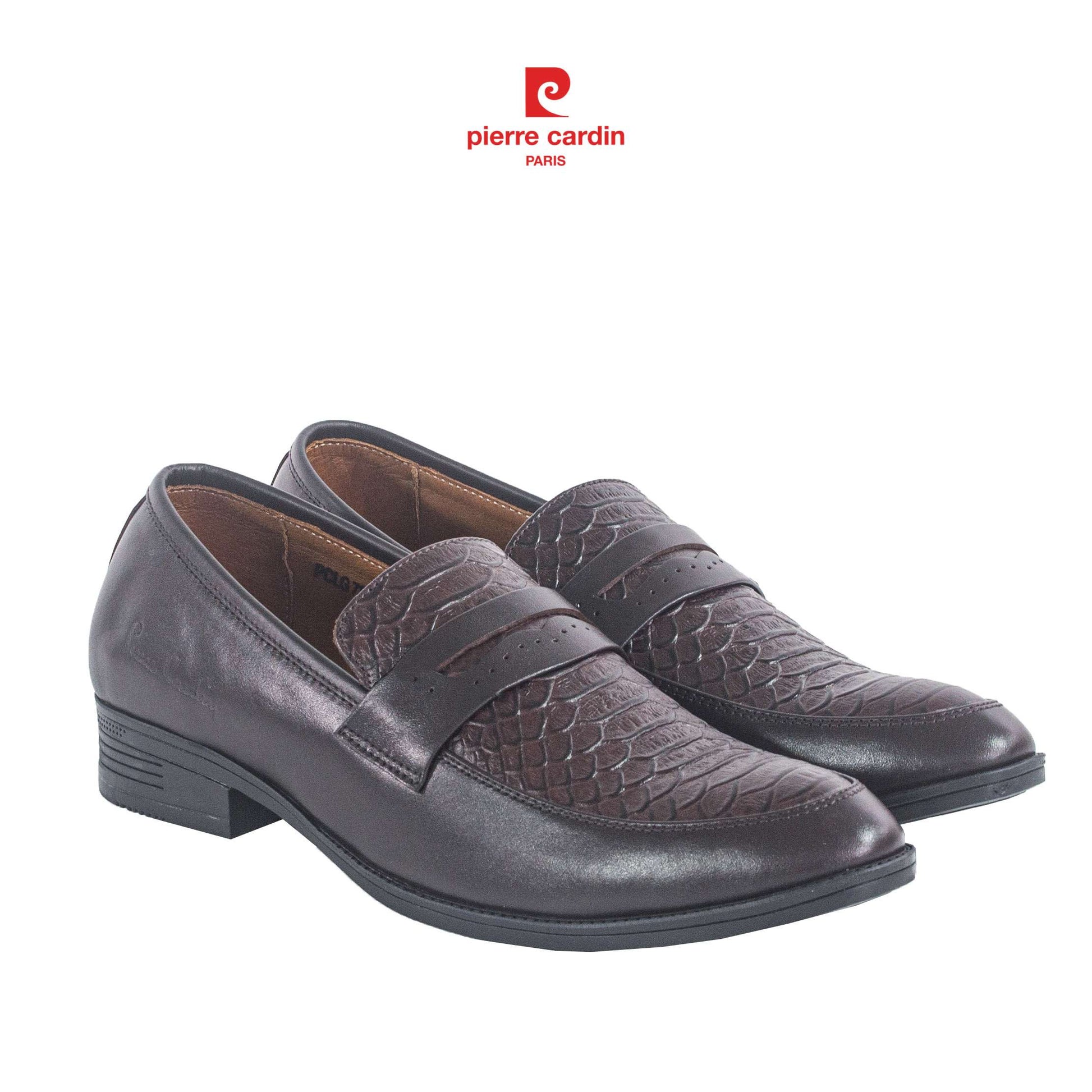 Pierre Cardin Crocodile Leather Penny Loafers - PCMFWLG 723