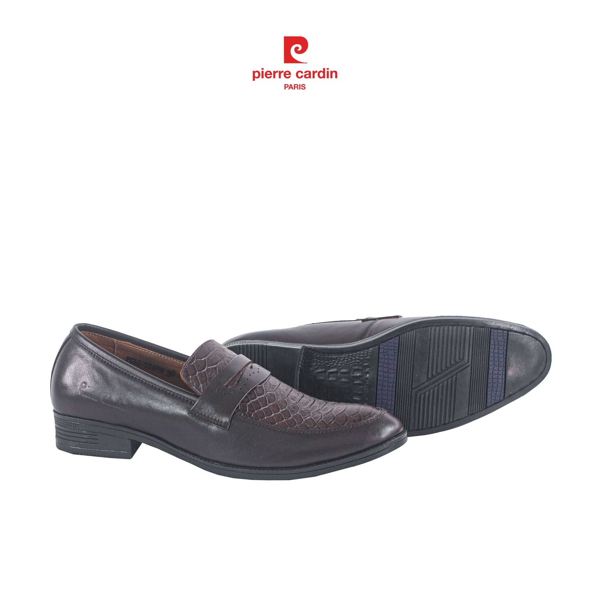 Pierre Cardin Crocodile Leather Penny Loafers - PCMFWLG 723