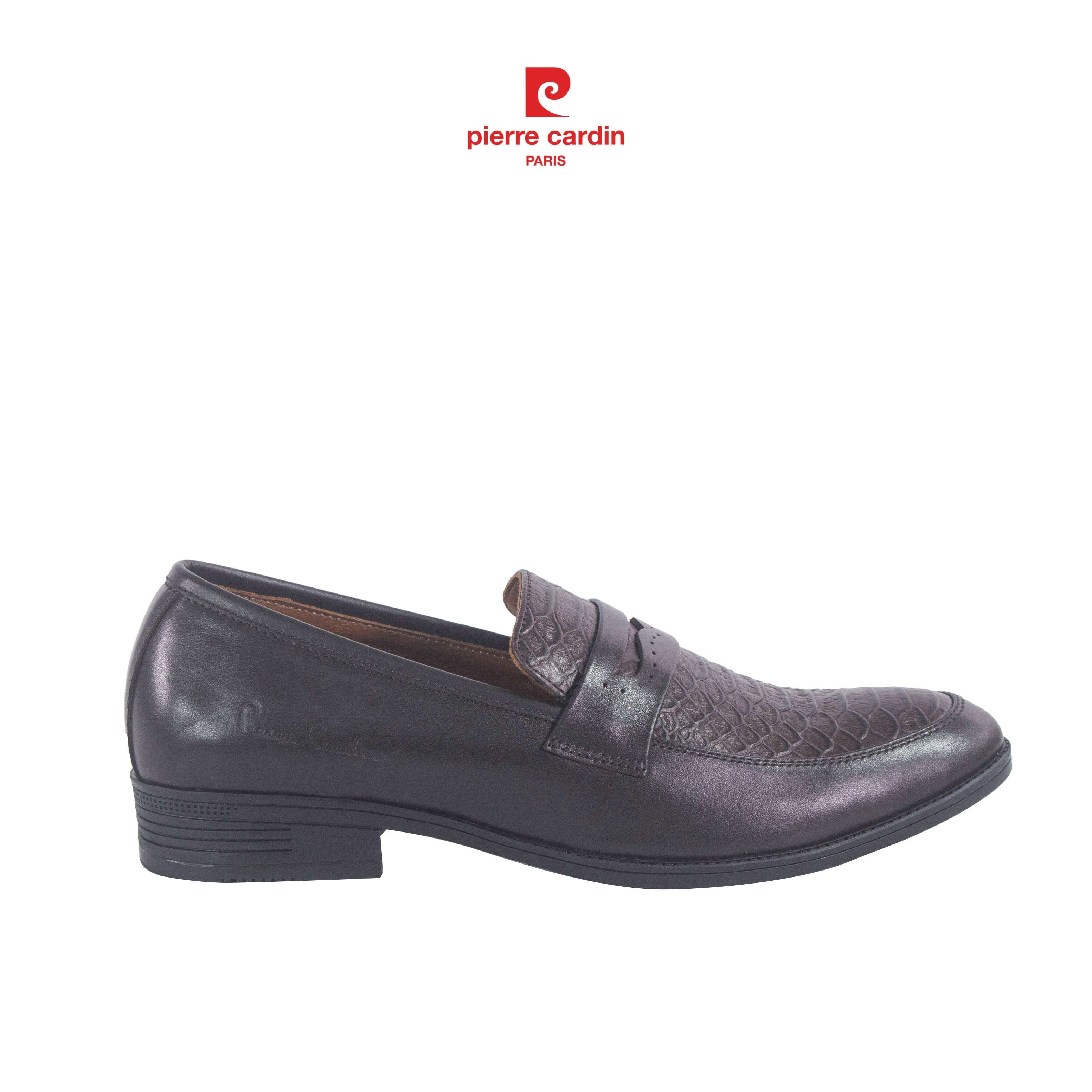 รองเท้าเพนนีโลฟเฟอร์ลายหนังจระเข้ Pierre Cardin - PCMFWLG 723