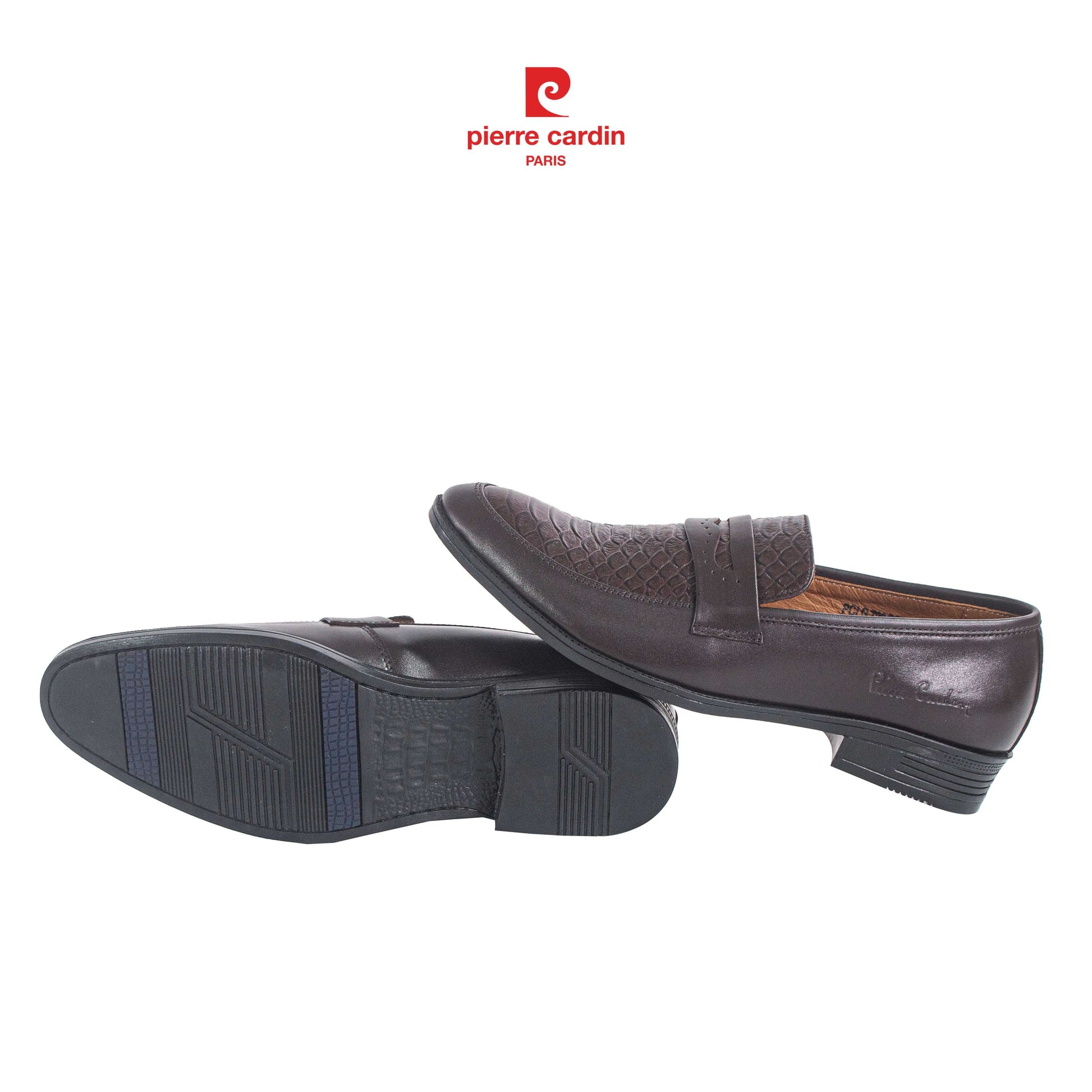 Pierre Cardin Crocodile Leather Penny Loafers - PCMFWLG 723