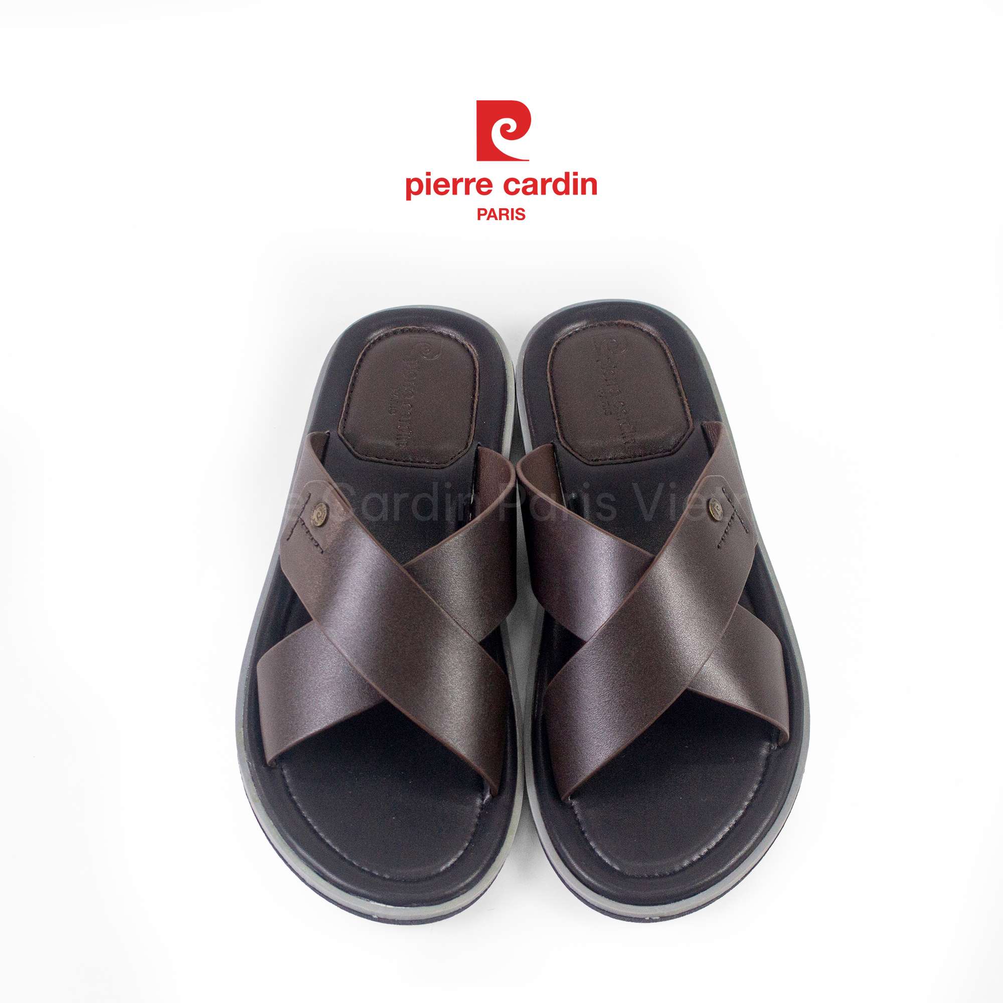 รองเท้าแตะหนังแท้แบรนด์เนม Pierre Cardin - PCMFWLH 158
