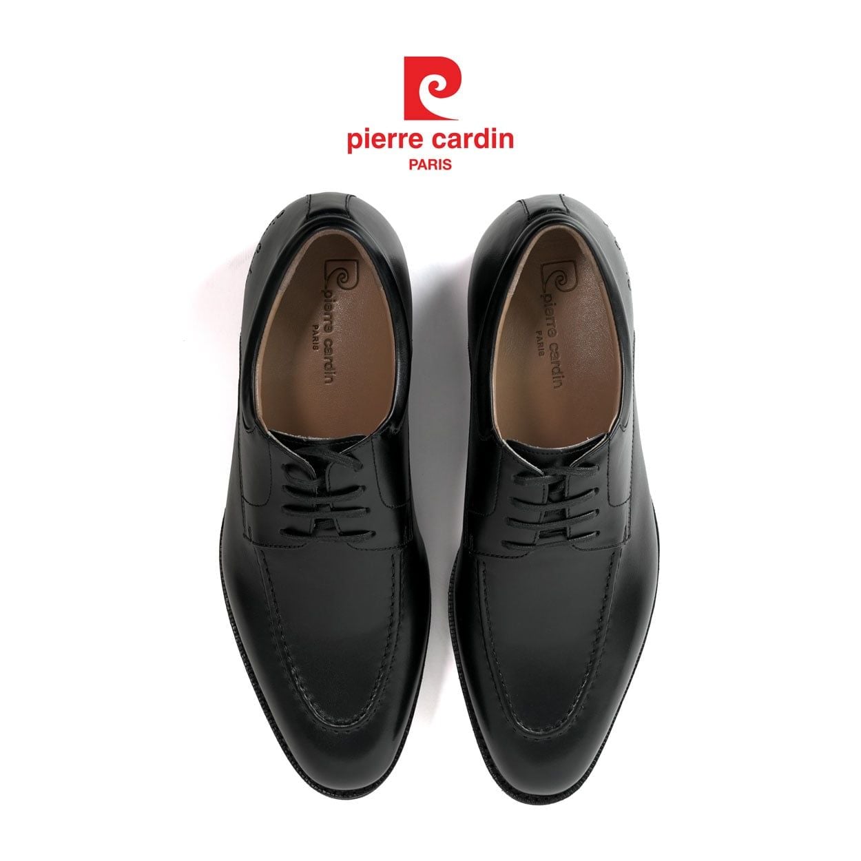 รองเท้าหนังผู้ชายทรง Derby เสริมความสูง Pierre Cardin (+7 ซม.) รุ่น Men’s Derby Shoes 374