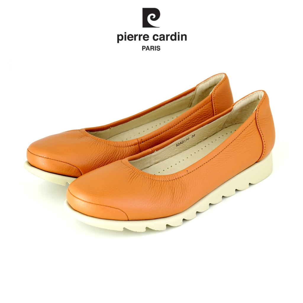 Pierre Cardin รองเท้าคัทชูผู้หญิง ส้นแบน นุ่มสบาย ผลิตจากหนังแท้ รุ่น 52AD170