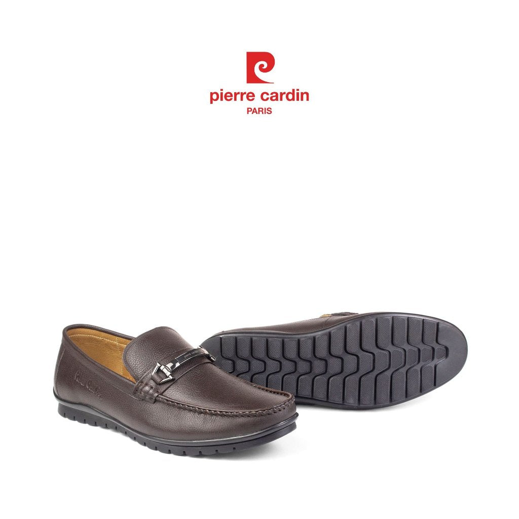 รองเท้าหนัง Loafer Pierre Cardin ฝรั่งเศส หนังวัวพรีเมียม พื้นยางกันลื่น ระบายอากาศได้ดี รุ่น 785