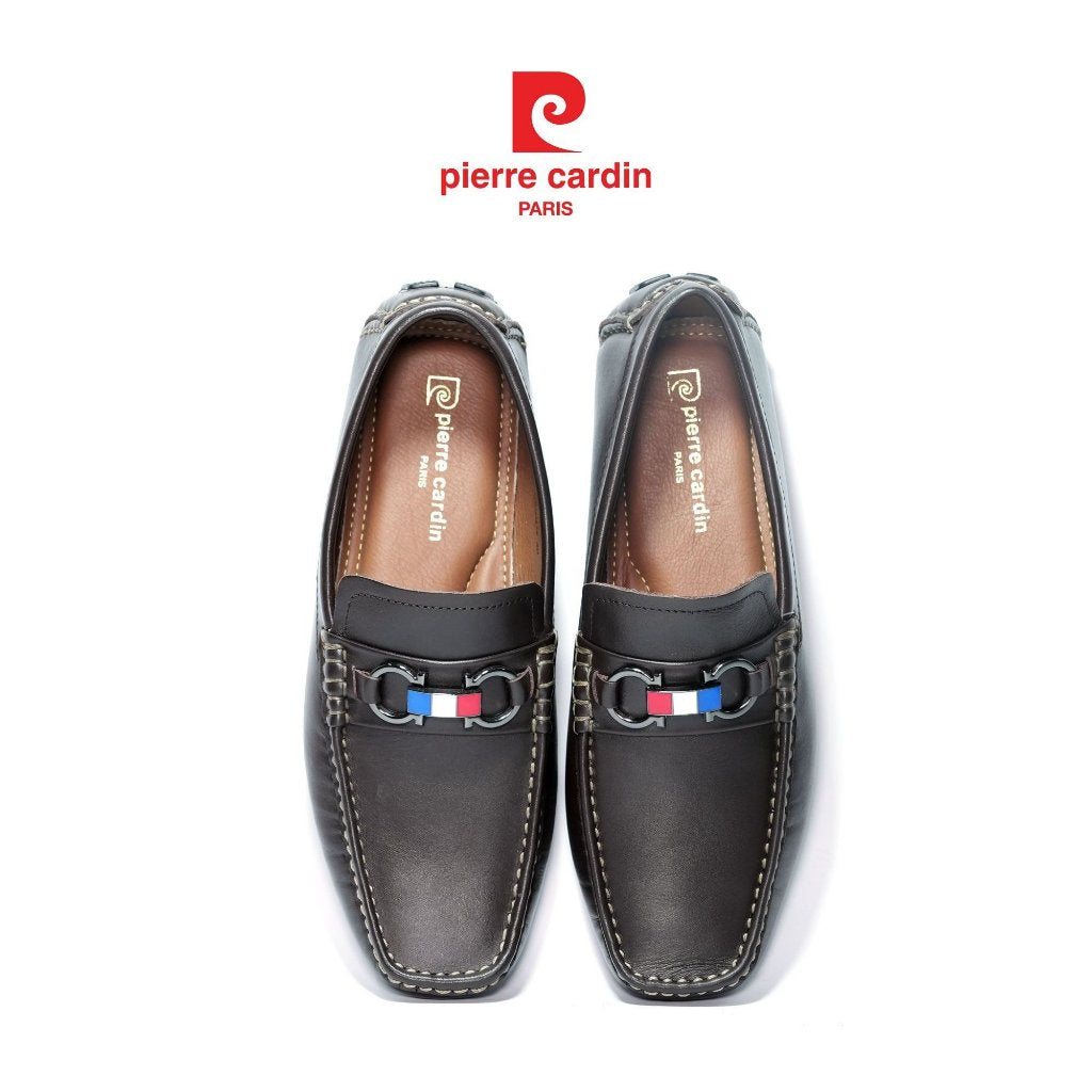 [ใหม่] รองเท้าลองเท้า Pierre Cardin หนังวัวแท้ พื้นยางกันลื่น ตัวล็อคโลหะไม่เป็นสนิม 530