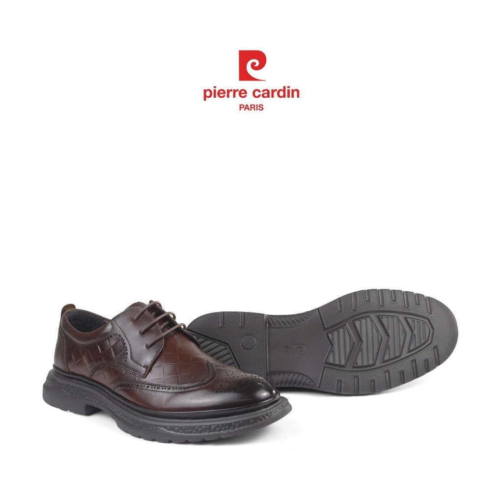 รองเท้าแฟชั่น Pierre Cardin ฝรั่งเศส หนังวัวแท้ พื้นยางกันลื่น น้ำหนักเบา นุ่มสบาย รุ่น 787