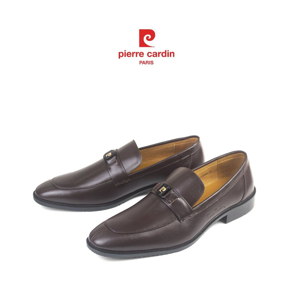รองเท้าหนัง Loafer ผู้ชาย Pierre Cardin ดีไซน์โลโก้แฟชั่น หนังนุ่ม พื้นยางหล่อ รุ่น 782