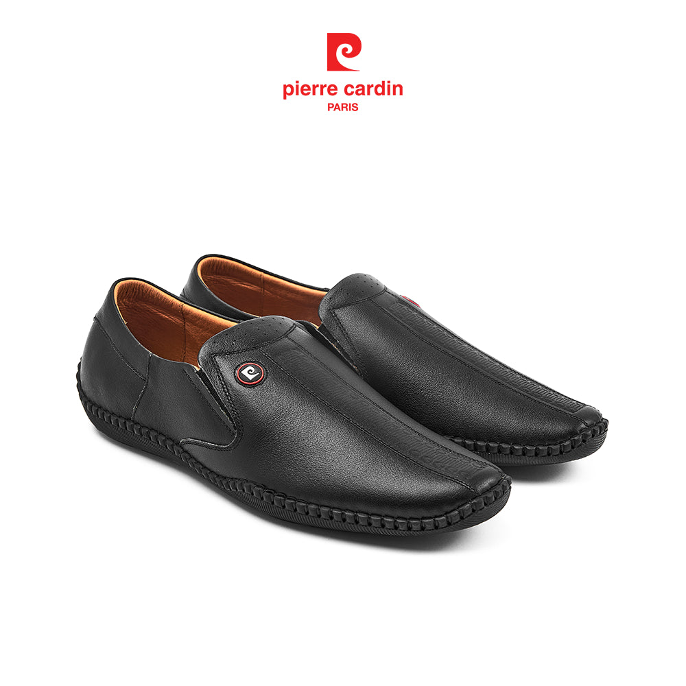 รองเท้าลองเท้าผู้ชาย Pierre Cardin หนังวัวแท้ พื้นยางร่องกันลื่น 795