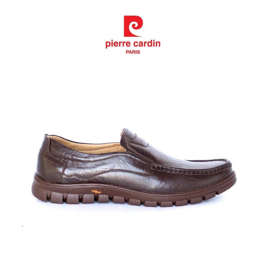รองเท้าสlip ในผู้ชาย Pierre Cardin หนังวัวแท้พรีเมียม ดีไซน์ทันสมัย ​​สบายผิว รุ่น 714