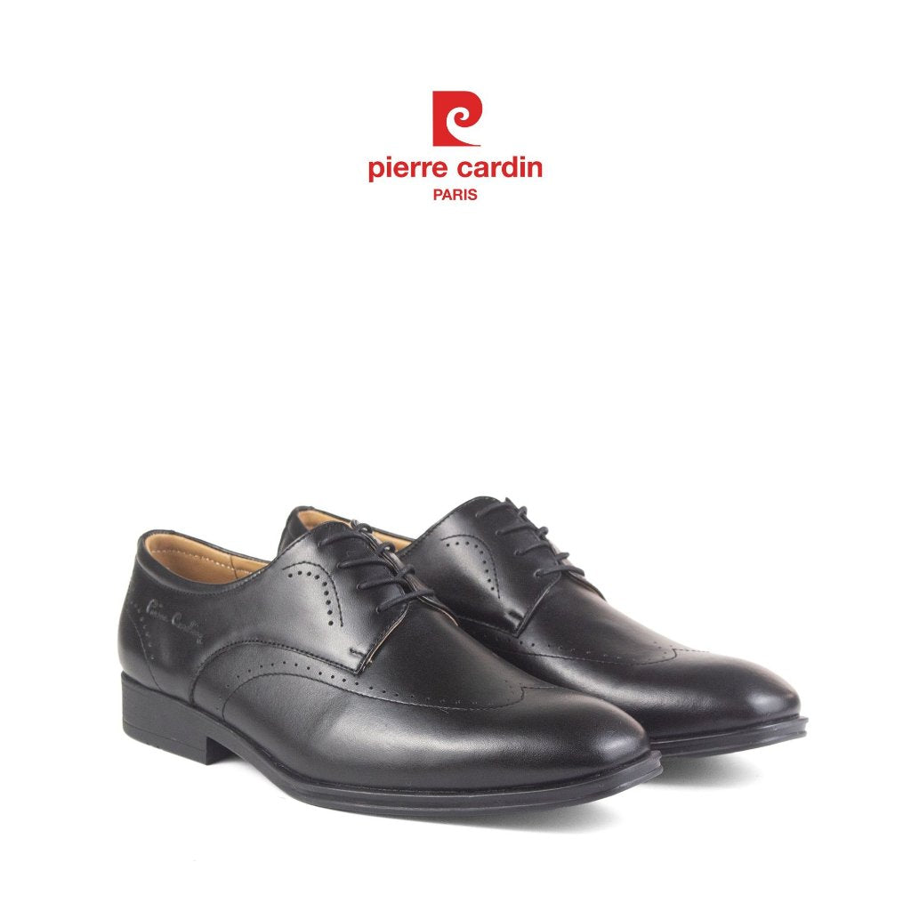 รองเท้าหนังผู้ชาย Pierre Cardin ฝรั่งเศส ทรง Derby หนังวัวนัปป้า พื้นยางหล่อกันลื่น รุ่น 770