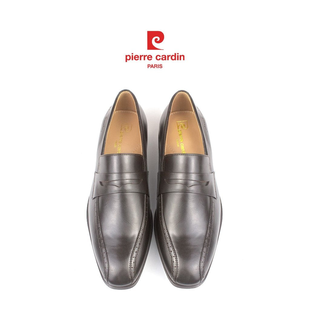 รองเท้าหนัง Loafer ผู้ชาย Pierre Cardin ฝรั่งเศส หนังวัวแท้ ดีไซน์หรูหรา ระบายอากาศได้ดี รุ่น 772