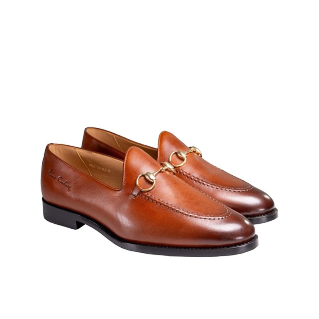 รองเท้าหนังผู้ชาย Pierre Cardin Loafer หนังวัวแท้พรีเมียม เย็บ McKay หรูหรา รุ่น 358
