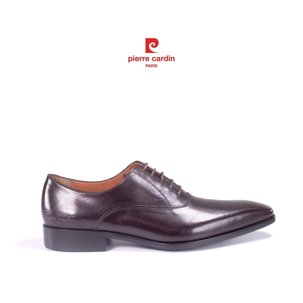 รองเท้าหนังผู้ชาย Pierre Cardin สไตล์ออกซ์ฟอร์ด หนังวัวแท้ พื้นหนังเย็บมือพรีเมียม ดีไซน์หรูหรา รุ่น 360